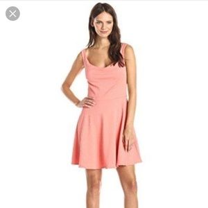 MinkPink Coral Sweetheart Skater Dress - S